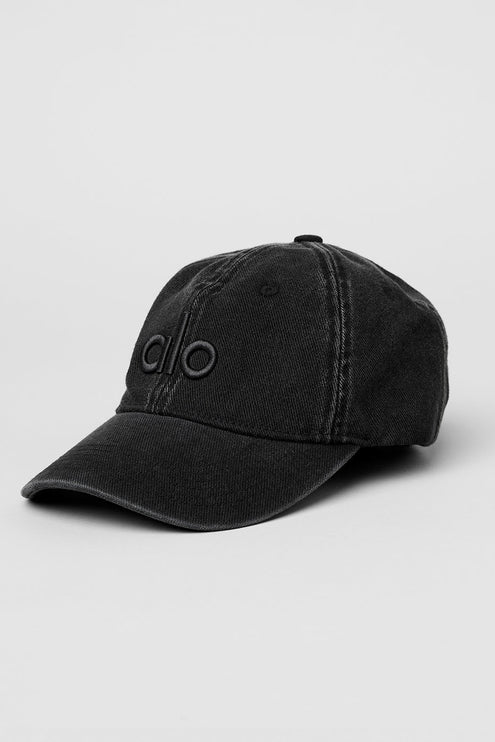 alo Women's Washed Off-Duty Cap - Vintage Black