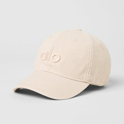 alo Unisex Washed Off-Duty Cap Sand Dollar - Hemen Kargoda