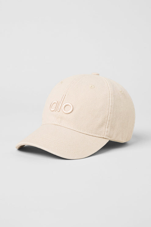 alo Unisex Washed Off-Duty Cap Sand Dollar - Hemen Kargoda