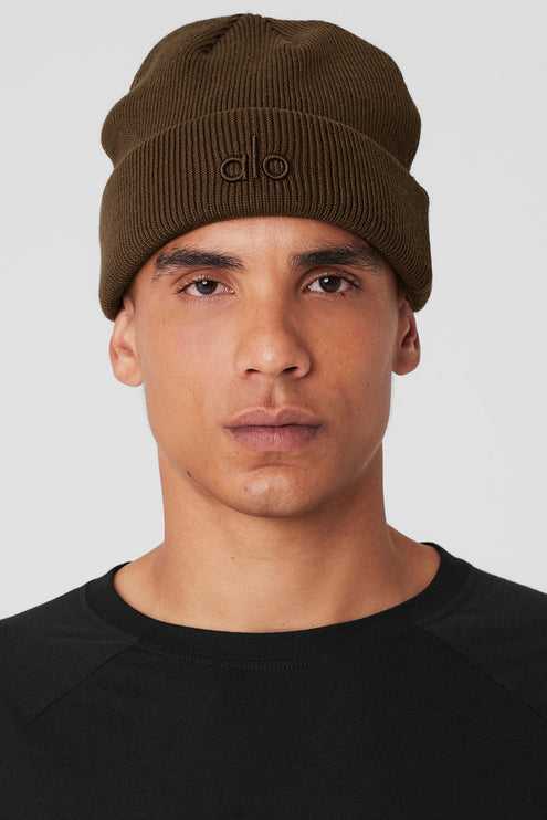 alo Men's Notable Beanie - Espresso