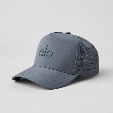 alo Men's Performance District Trucker Hat - Steel Grey