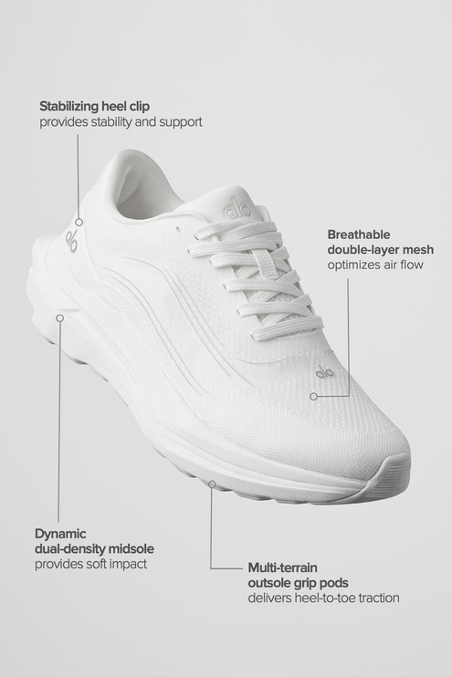 alo Shoes Alo Runner - White/White