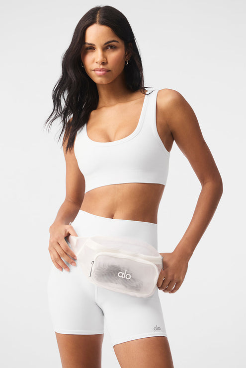 alo Women's Sheer Fanny Pack - White