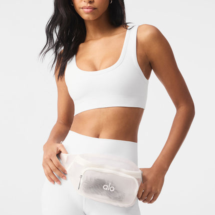 alo Men's Sheer Fanny Pack - White
