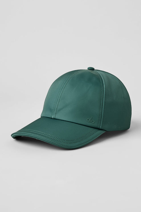 alo Women's Satin Off-Duty Cap - Winter Ivy