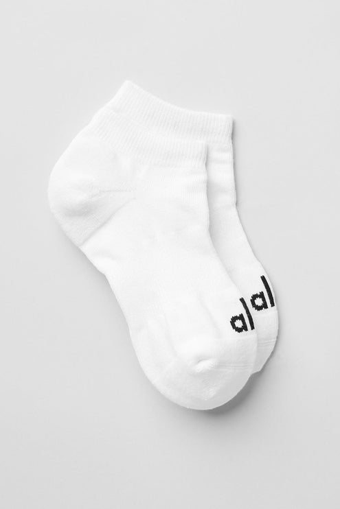 alo Men's Unisex Street Sock - White/Black