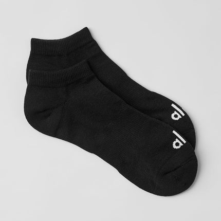 alo Men's Unisex Street Sock - Black/White