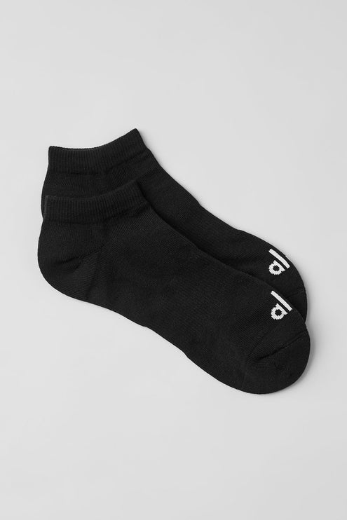 alo Men's Unisex Street Sock - Black/White