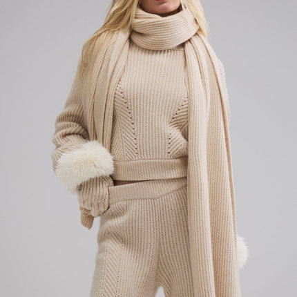 alo Men's Courchevel Cashmere Scarf - Birch Heather