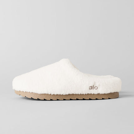 alo Unisex Sherpa Recovery Slipper - Ivory