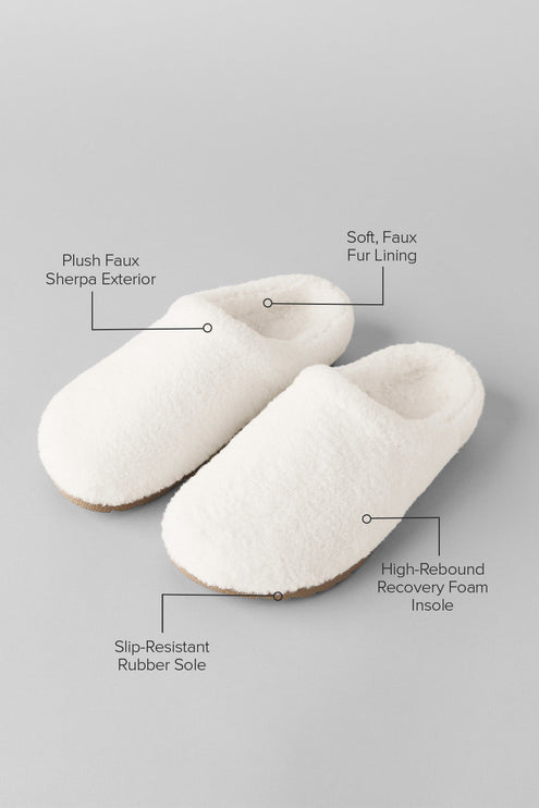 alo Men's Sherpa Recovery Slipper - Ivory