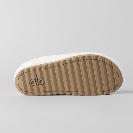 alo Men's Sherpa Recovery Slipper - Ivory