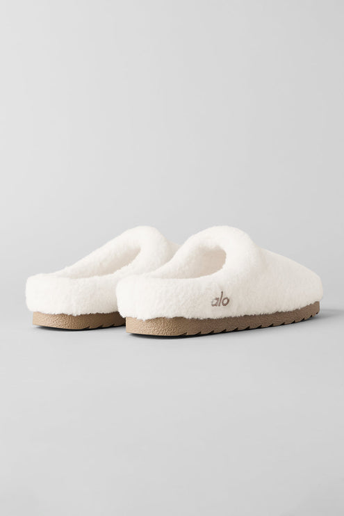 alo Shoes Sherpa Recovery Slipper - Ivory