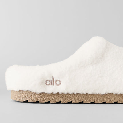 alo Shoes Sherpa Recovery Slipper - Ivory