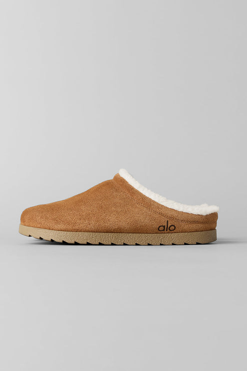 alo Shoes Recovery Slipper - Saddle/Ivory