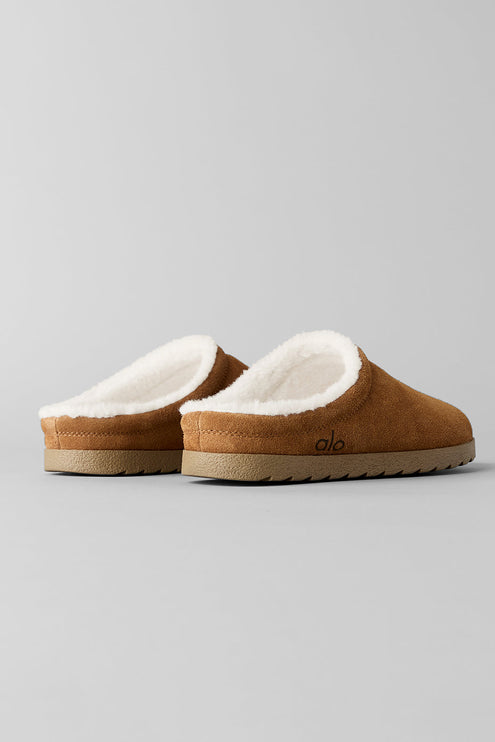 alo Shoes Recovery Slipper - Saddle/Ivory