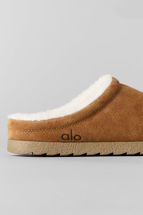 alo Shoes Recovery Slipper - Saddle/Ivory