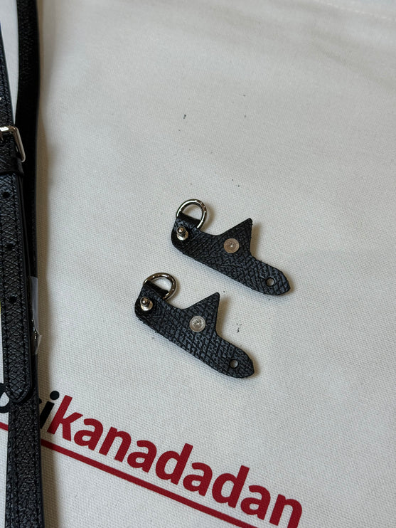 Longchamp Pouch Modeliyle Uyumlu Deri Askı Seti Siyah - Hemen Kargoda