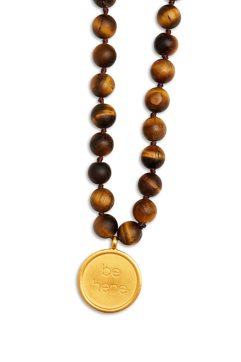 alo Men's Tiger’s Eye Mala Necklace