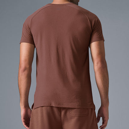 alo Men's Triumph Raglan Tee - Chestnut