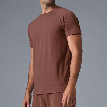 alo Men's Triumph Raglan Tee - Chestnut