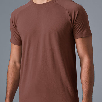 alo Men's Triumph Raglan Tee - Chestnut