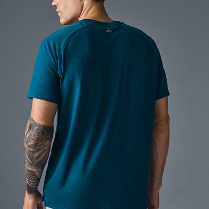 alo Men's Triumph Raglan Tee - Eclipse Blue