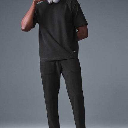 alo Men's Double Take Short Sleeve - Black