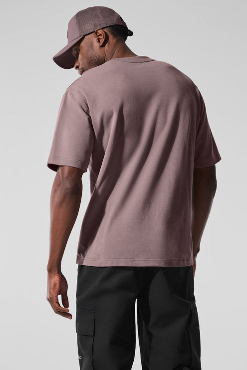 alo Men's Double Take Short Sleeve - Mushroom