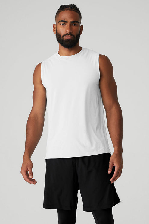 alo Men's Idol Performance Tank - White