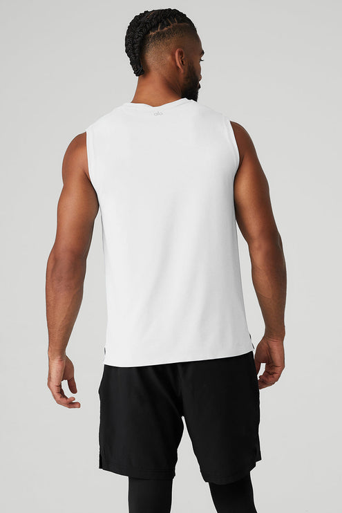 alo Men's Idol Performance Tank - White