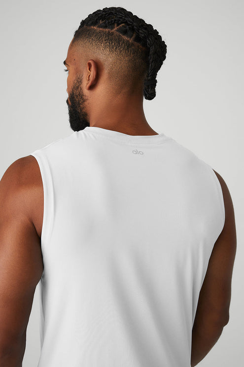 alo Men's Idol Performance Tank - White