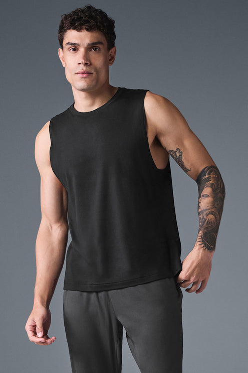 alo Men's Conquer Muscle Tank - Black
