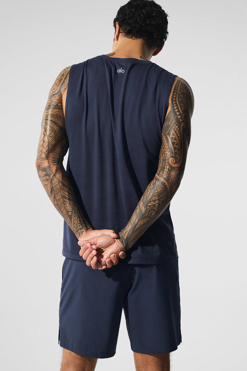 alo Men's Conquer Muscle Tank - Navy