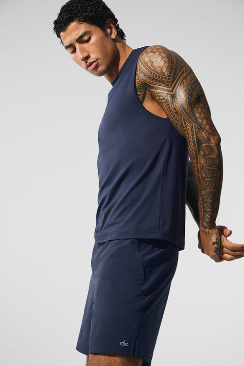 alo Men's Conquer Muscle Tank - Navy