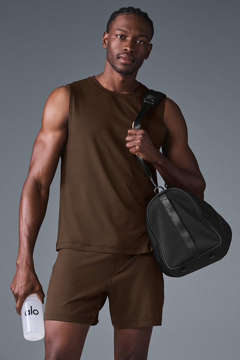 alo Men's Conquer Muscle Tank - Espresso