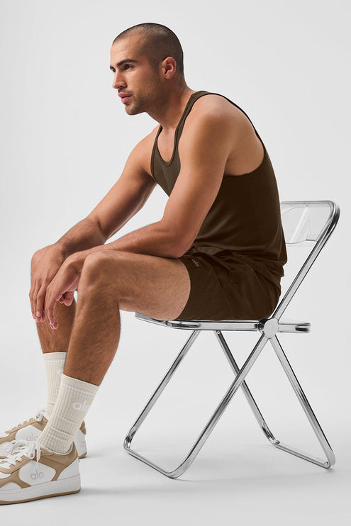 alo Men's Everyday Modal Rib Tank - Espresso