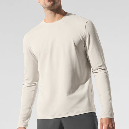 alo Men's Conquer Reform Crewneck Long Sleeve - Bone
