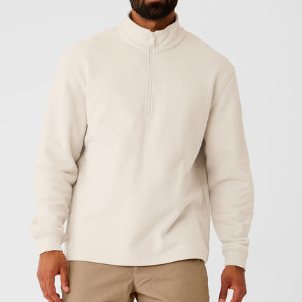 alo Men's Renown Heavy Weight 1/4 Zip - Bone