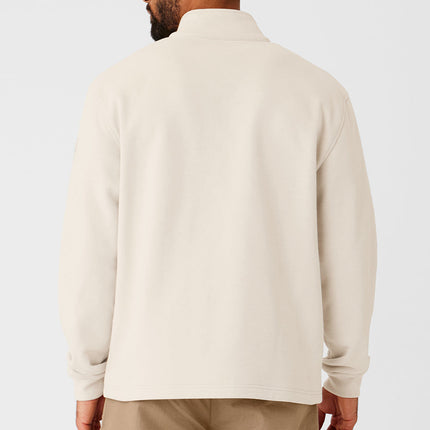 alo Men's Renown Heavy Weight 1/4 Zip - Bone