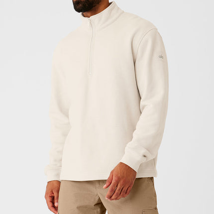 alo Men's Renown Heavy Weight 1/4 Zip - Bone
