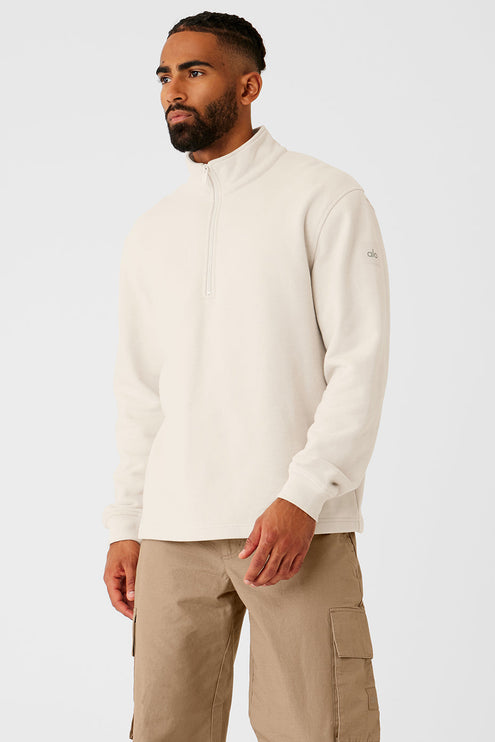 alo Men's Renown Heavy Weight 1/4 Zip - Bone