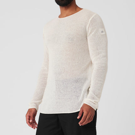 alo Men's Cashmere Reform Long Sleeve - Ivory