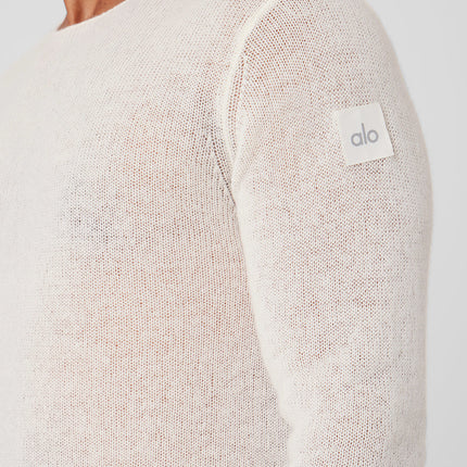 alo Men's Cashmere Reform Long Sleeve - Ivory