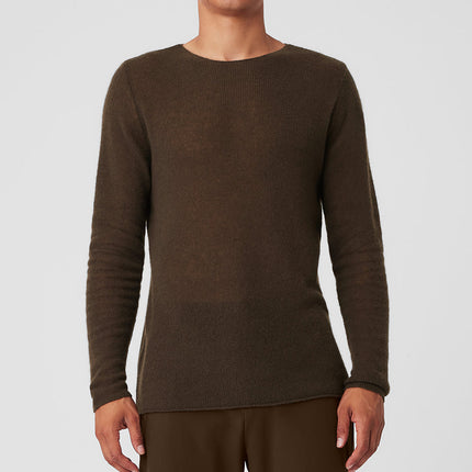 alo Men's Cashmere Reform Long Sleeve - Espresso