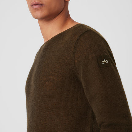 alo Men's Cashmere Reform Long Sleeve - Espresso