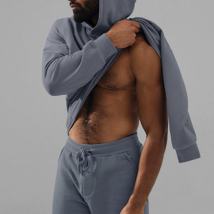 alo Men's Double Take Hoodie - Steel Grey