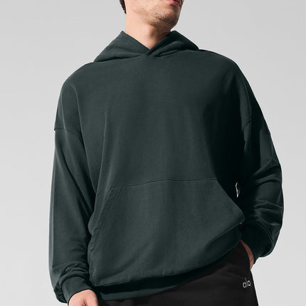 alo Men's Double Take Hoodie - Charcoal Green