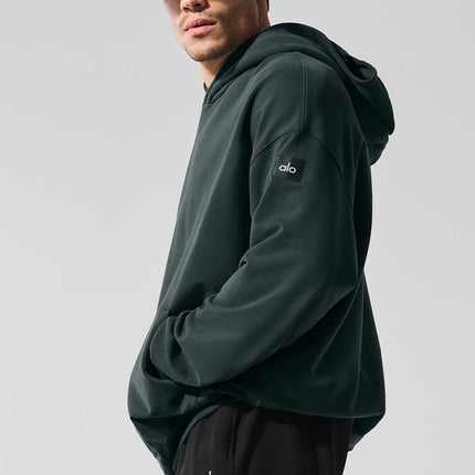 alo Men's Double Take Hoodie - Charcoal Green