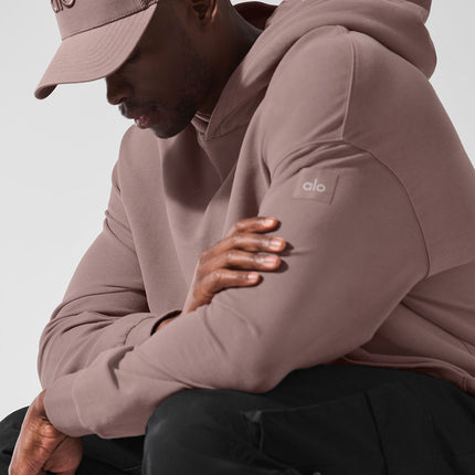 alo Men's Double Take Hoodie - Mushroom